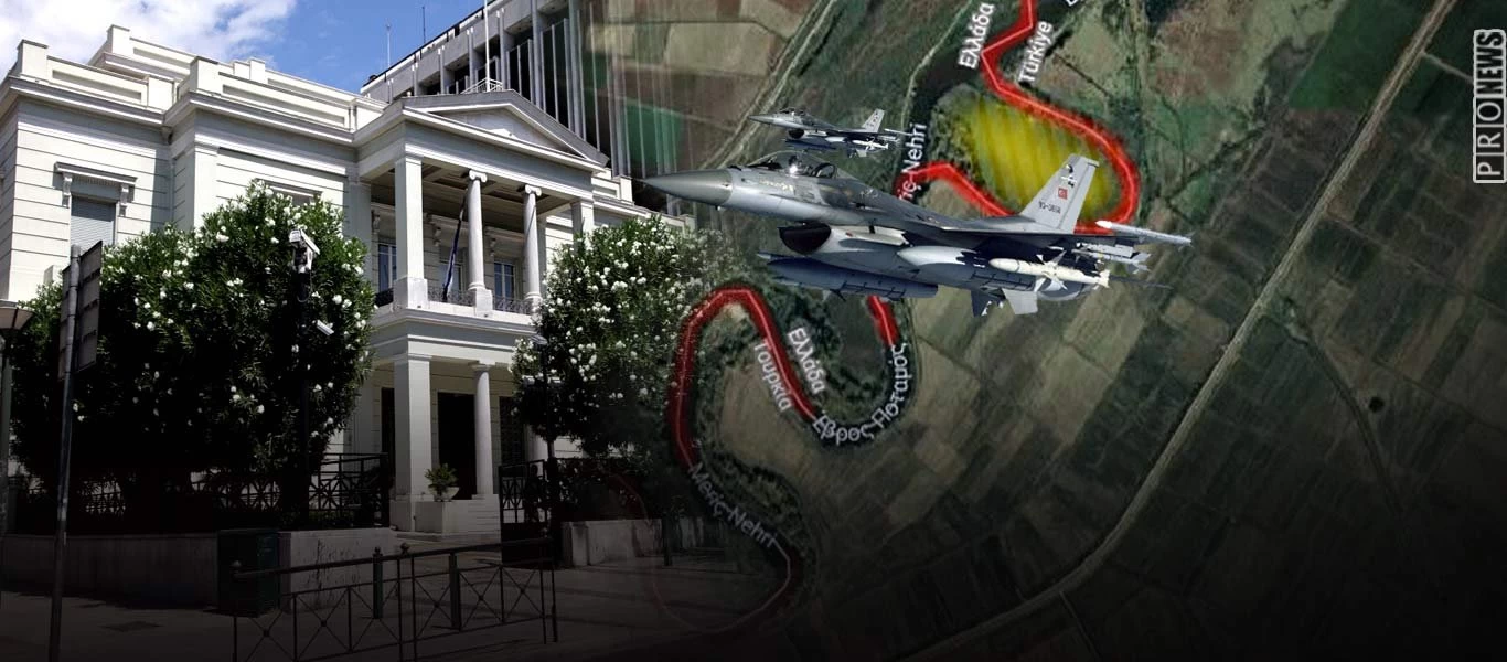 Διάβημα του ΥΠΕΞ στην Άγκυρα αλλά μόνο για Έβρο - «Μούγκα» για τις υπερπτήσεις σε 9 νησιά